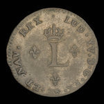 France, Louis XV, 2 sous <br /> 1738