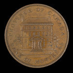 Canada, Banque de Montréal, 1 penny <br /> 1842