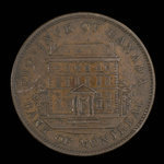 Canada, Banque de Montréal, 1 penny <br /> 1842