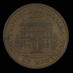 Canada, Banque de Montréal, 1/2 penny <br /> 1842