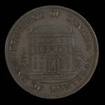 Canada, Banque de Montréal, 1/2 penny <br /> 1844