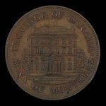 Canada, Banque de Montréal, 1/2 penny <br /> 1844