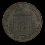 Canada, Banque de Montréal, 1/2 penny <br /> 1844