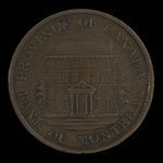 Canada, Banque de Montréal, 1/2 penny <br /> 1844