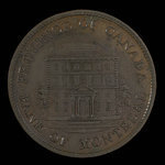 Canada, Banque de Montréal, 1/2 penny <br /> 1844