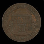 Canada, Banque de Montréal, 1/2 penny <br /> 1844