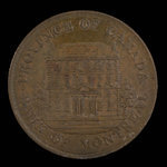 Canada, Banque de Montréal, 1/2 penny <br /> 1844