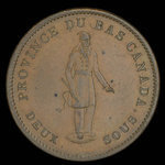 Canada, Banque de la Cité, 1 penny <br /> 1837