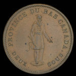 Canada, Banque de la Cité, 1 penny <br /> 1837