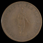 Canada, Banque de la Cité, 1 penny <br /> 1837