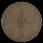 Canada, Banque de la Cité, 1 penny <br /> 1837