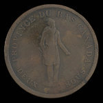 Canada, Banque du Peuple (People's Bank), 1 penny <br /> 1837