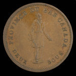 Canada, Banque de Montréal, 1 penny <br /> 1837