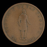 Canada, Banque de la Cité, 1/2 penny <br /> 1837
