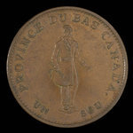 Canada, Banque de la Cité, 1/2 penny <br /> 1837