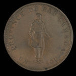 Canada, Banque de la Cité, 1/2 penny <br /> 1837