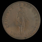 Canada, Banque de la Cité, 1/2 penny <br /> 1837