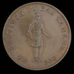 Canada, Banque de la Cité, 1/2 penny <br /> 1837