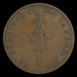 Canada, Banque de la Cité, 1/2 penny <br /> 1837