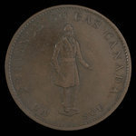 Canada, Banque de la Cité, 1/2 penny <br /> 1837