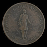 Canada, Banque de Québec, 1/2 penny <br /> 1837