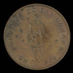 Canada, Banque de Québec, 1/2 penny <br /> 1837