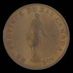 Canada, Banque du Peuple (People's Bank), 1/2 penny <br /> 1837