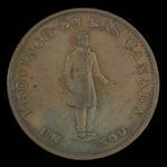 Canada, Banque de Montréal, 1/2 penny <br /> 1837