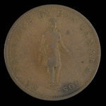 Canada, Banque de Montréal, 1/2 penny <br /> 1837