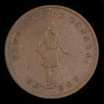 Canada, Banque de Québec, 1/2 penny <br /> 1852