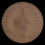 Canada, Banque du Peuple (People's Bank), 1 penny <br /> 1837