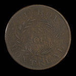 Canada, J.H. Roy, 1 sou <br /> 1838