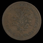 Canada, inconnu, 1 sou <br /> 1838