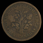 Canada, inconnu, 1 sou <br /> 1838