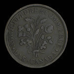 Canada, inconnu, 1 sou <br /> 1838