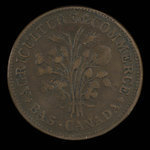 Canada, inconnu, 1 sou <br /> 1838