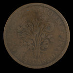 Canada, inconnu, 1 sou <br /> 1838