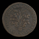 Canada, inconnu, 1 sou <br /> 1838