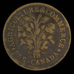 Canada, inconnu, 1 sou <br /> 1838
