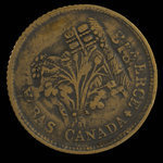 Canada, inconnu, 1 sou <br /> 1838