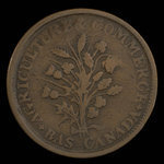 Canada, Dexter Chapin, 1 sou <br /> 1838