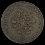 Canada, inconnu, 1 sou <br /> 1838