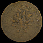 Canada, inconnu, 1 sou <br /> 1838