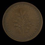 Canada, Dexter Chapin, 1 sou <br /> 1838