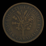 Canada, Dexter Chapin, 1 sou <br /> 1838