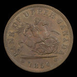 Canada, Bank of Upper Canada (York), 1 penny <br /> 1854