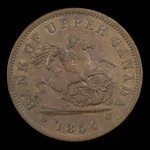 Canada, Bank of Upper Canada (York), 1 penny : 1854