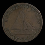 Canada, inconnu, 1/2 penny <br /> 1820