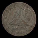 Canada, inconnu, 1/2 penny <br /> 1823