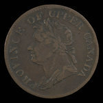 Canada, inconnu, 1/2 penny <br /> 1832